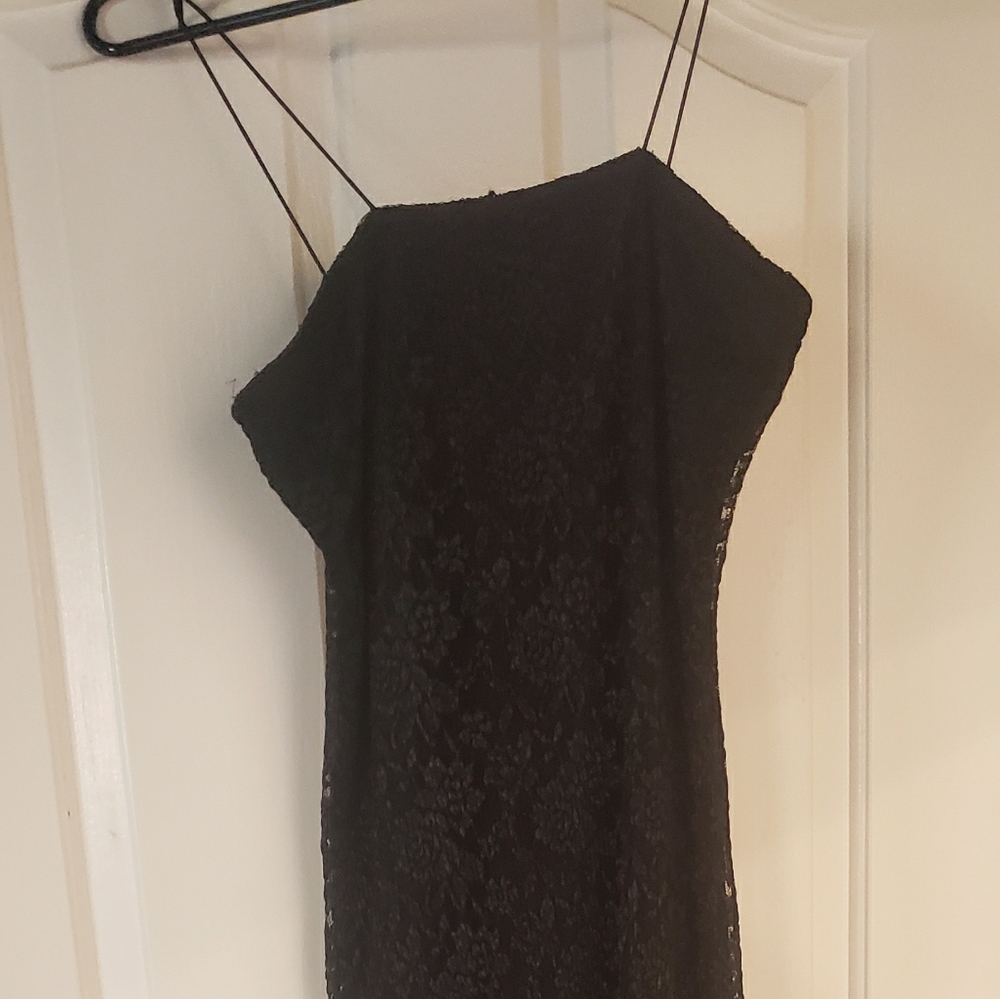 Long black evening gown